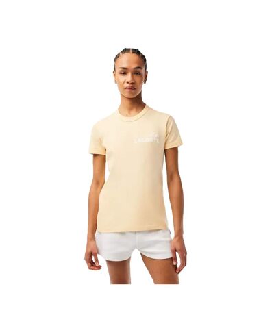 T-shirt femme jaune Lacoste