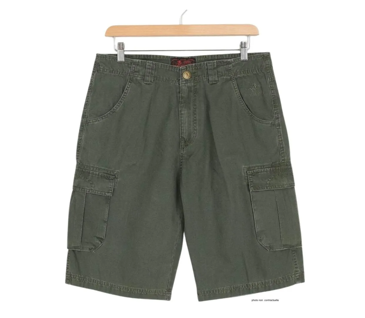 Bermuda homme WINCHESTER IDAHO1 vert olive : le short cargo multi-poches ultra-résistant-2