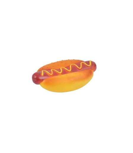 Paris Prix - Jouet Pour Chien hot Dog 15cm Orange