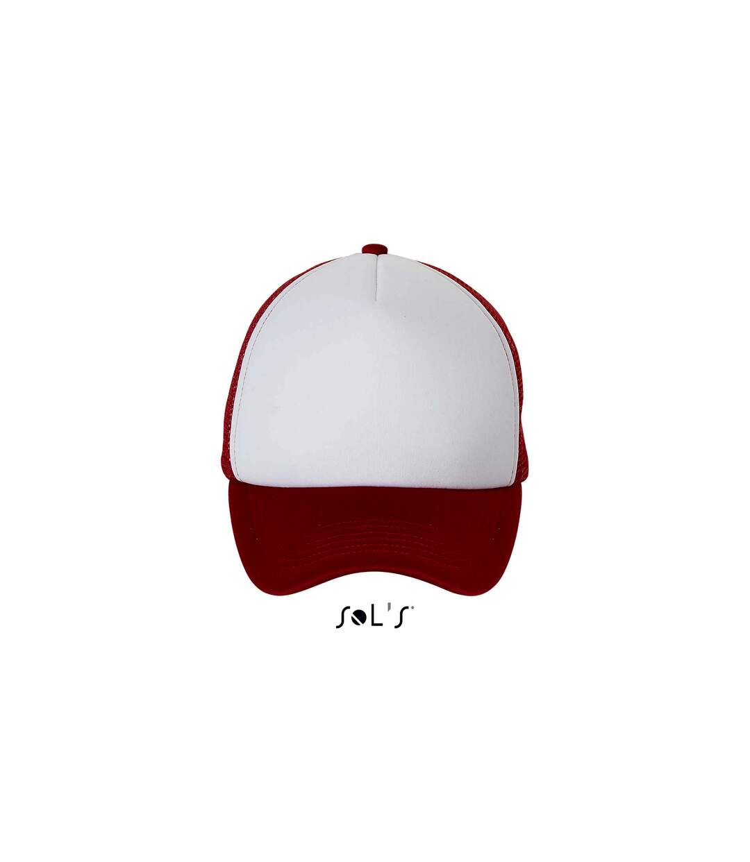 Casquette adulte unisexe blanc/rouge SOLS