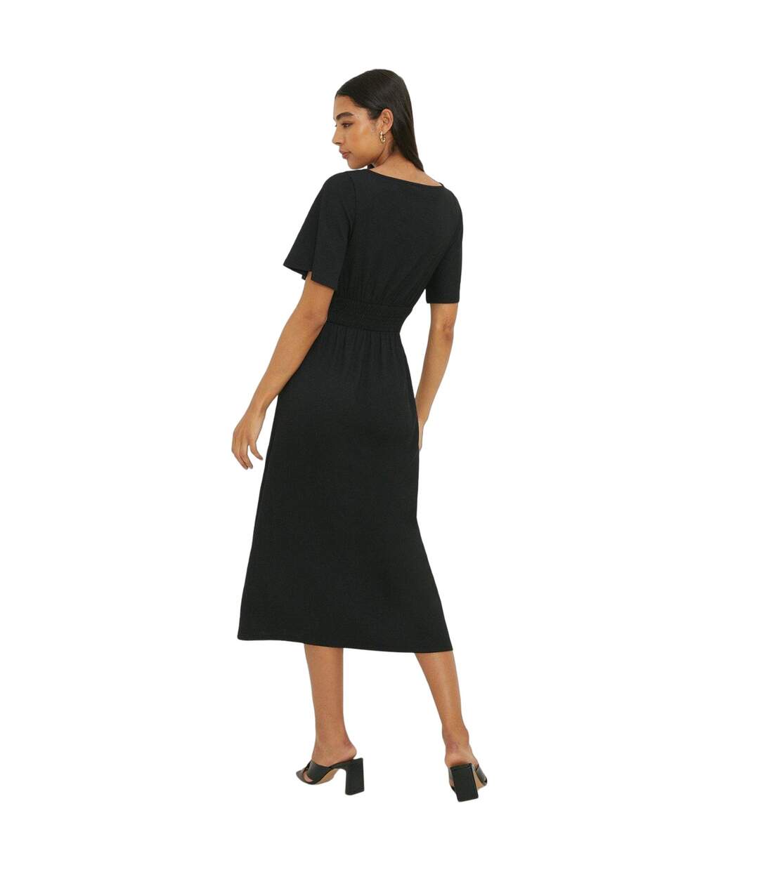 Robe mi-longue femme noir Dorothy Perkins-2