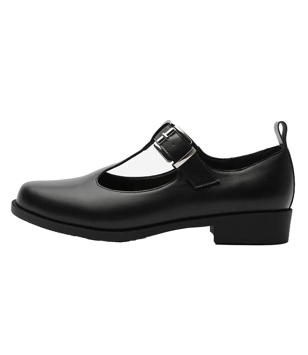 Womens/ladies Low Block Heel Mary Janes Black Where´s That From-2