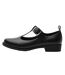 Womens/ladies Low Block Heel Mary Janes Black Where´s That From-2
