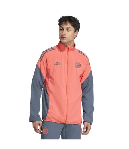 Mens Tiro 25 Competition Fc Bayern Munich Track Jacket Orange Adidas