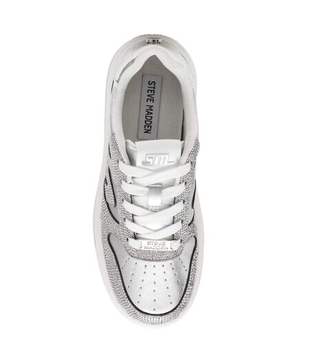 Baskets Dynamo Femme Argenté Steve Madden