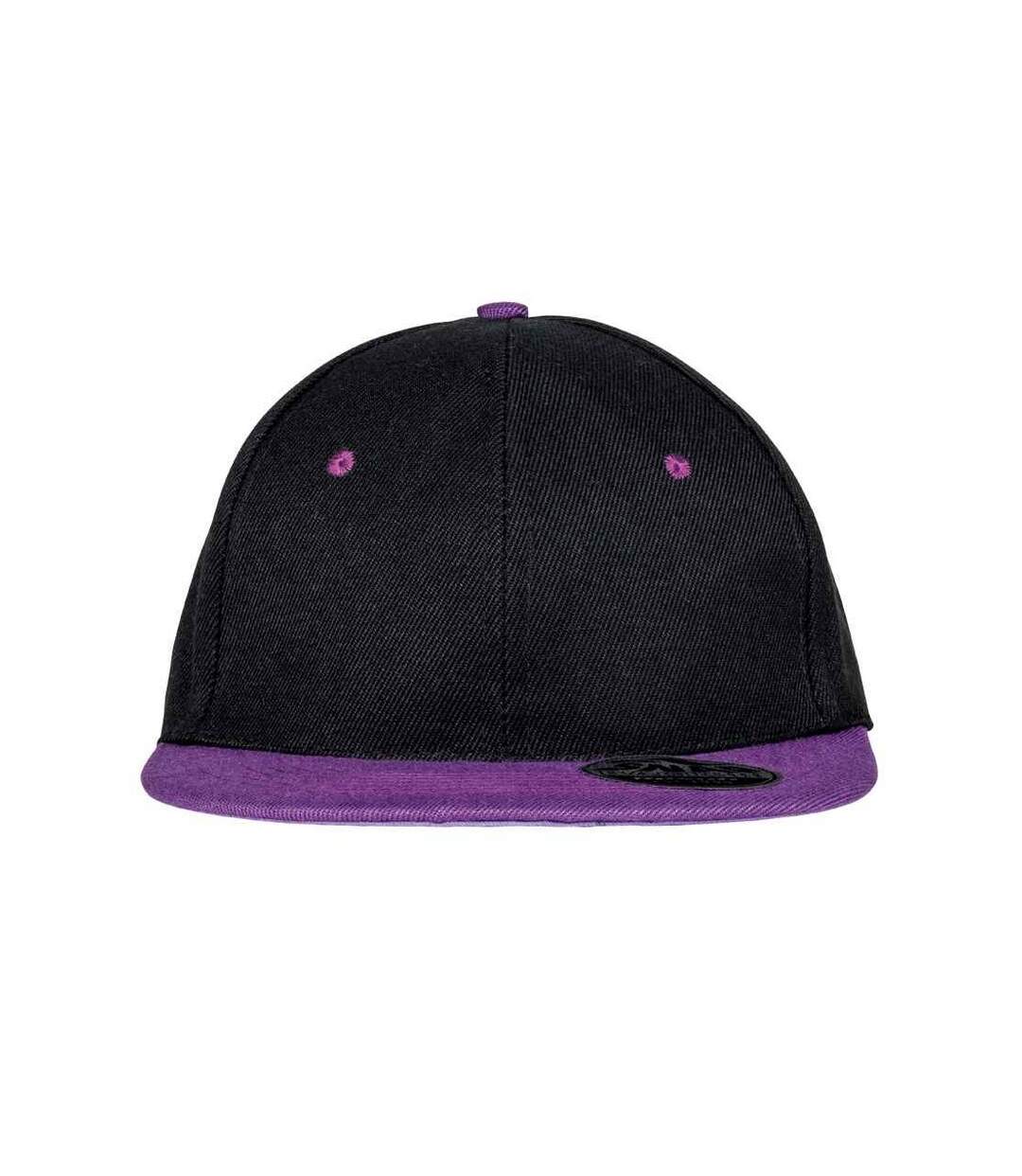 Casquette ajustable bronx adulte noir / violet Result Headwear-1