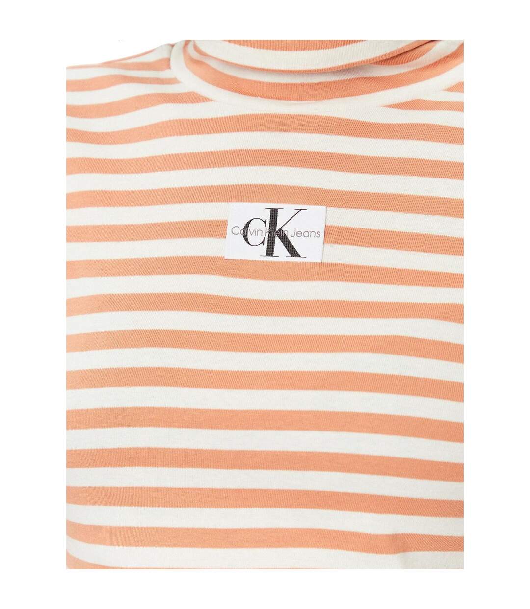 Sweat Motif/style Rayé Femme Beige Orange Calvin Klein-4