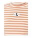 Sweat Motif/style Rayé Femme Beige Orange Calvin Klein-4