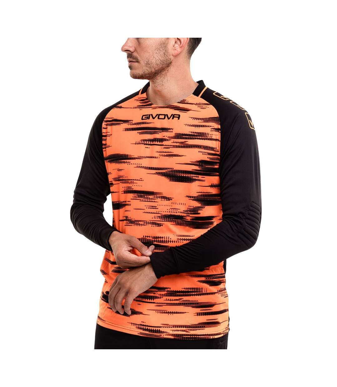 Ensemble Kit De Gardien De But Adulte Noir Orange Givova-3
