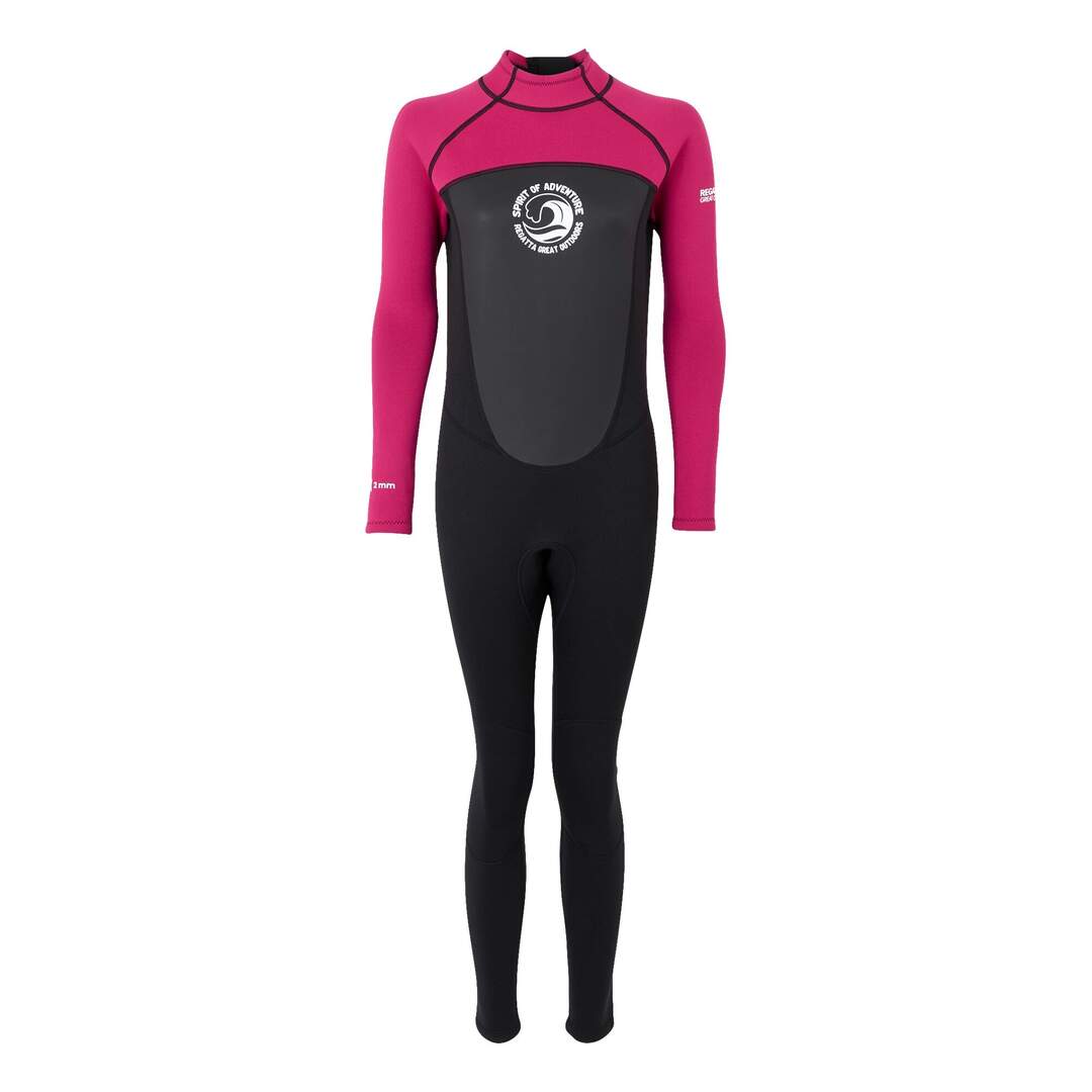 Womens/ladies wetsuit black/pink fusion Regatta-1