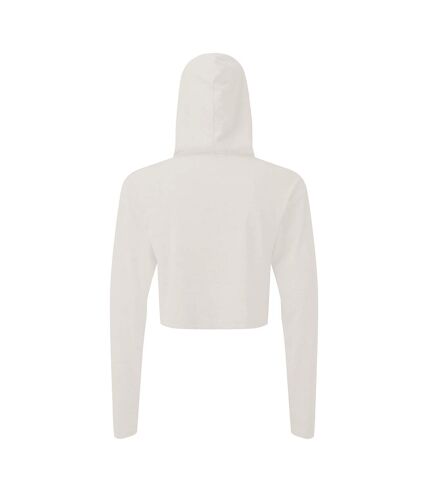 TriDri T-shirt à manches longues court pour femme/femme (Blanc) - UTRW7967
