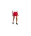 Short De Course Motif/style Pologne Femme Rouge Écarlate Adidas-1