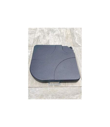 Lot de 4 Dalles à Remplir Parasol 50cm Gris Anthracite