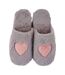 Mules Motif/style Cœur Femme Gris Rose Keanu-2