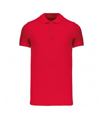 Kariban Mens Piqué Natural Short-Sleeved Polo Shirt (Red)