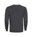 Mens Forehand Knitted V Neck Sweatshirt Steel Grey Printer-2