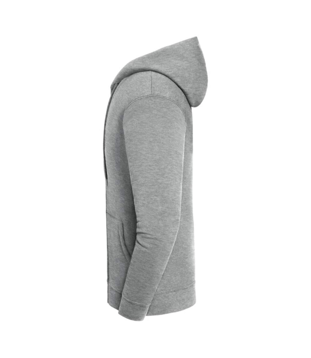 Veste De Survêtement Iconic Premium Homme Gris Clair Chiné Fruit Of The Loom-4