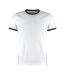 Kustom Kit Mens Ringer T-Shirt (White/Black)