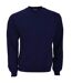 B&C Mens Crew Neck Sweatshirt Top (Navy Blue)
