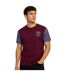 Mens West Ham United Fc T-shirt Claret Blue Source Lab-4
