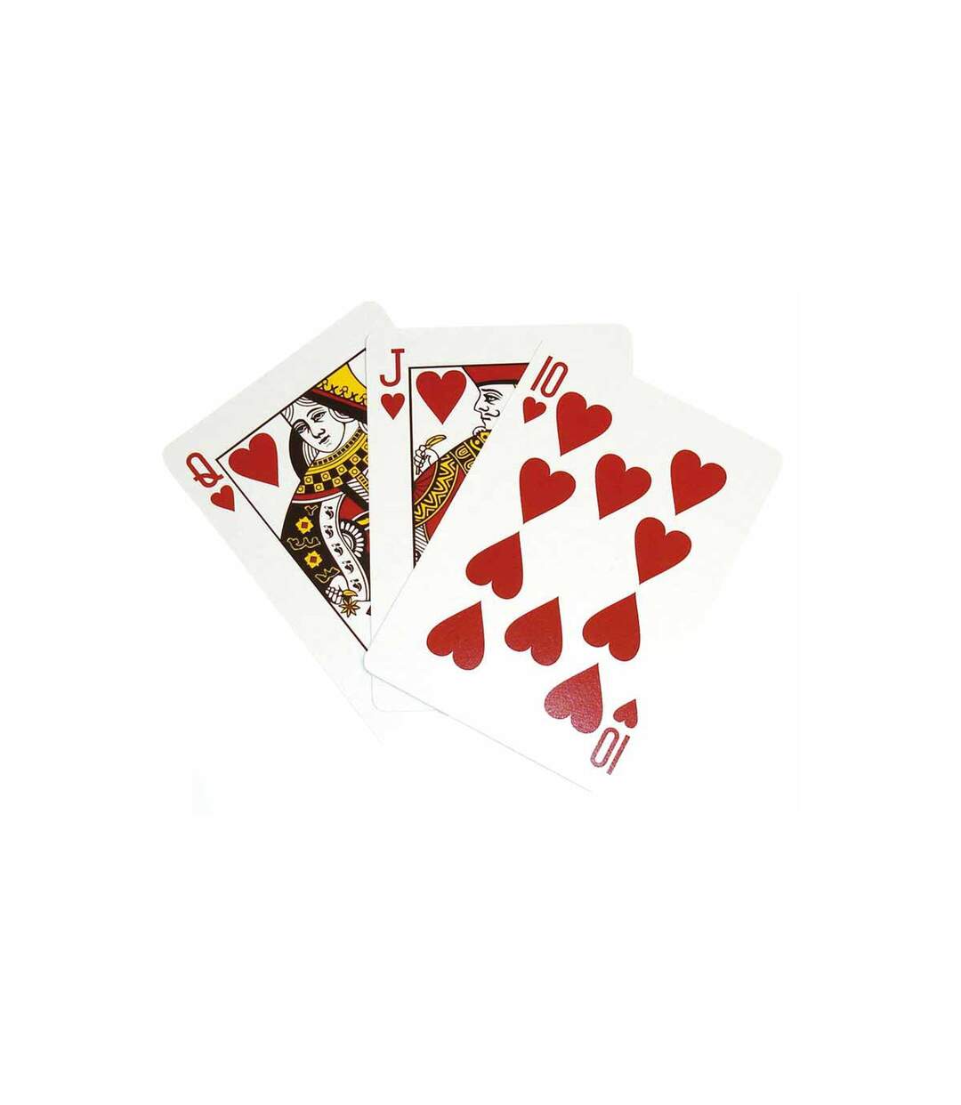 Jeu de 54 Cartes A Jouer 8cm Blanc-4
