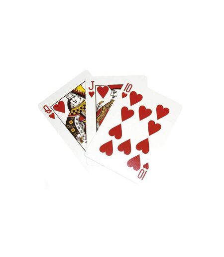 Jeu de 54 Cartes A Jouer 8cm Blanc