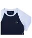 Womens/ladies Quick Dry Slim T-shirt Blue Lacoste-3