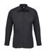 Chemise Manches Longues Bailey Adulte Noir SOLS-1