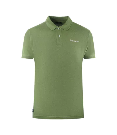 Polo Motif Uni Adulte Vert Militaire Aquascutum
