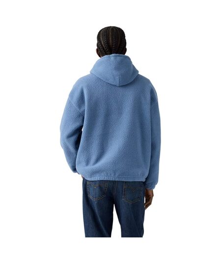 Mens Hooded Long-sleeved Sweatshirt Blue Levis