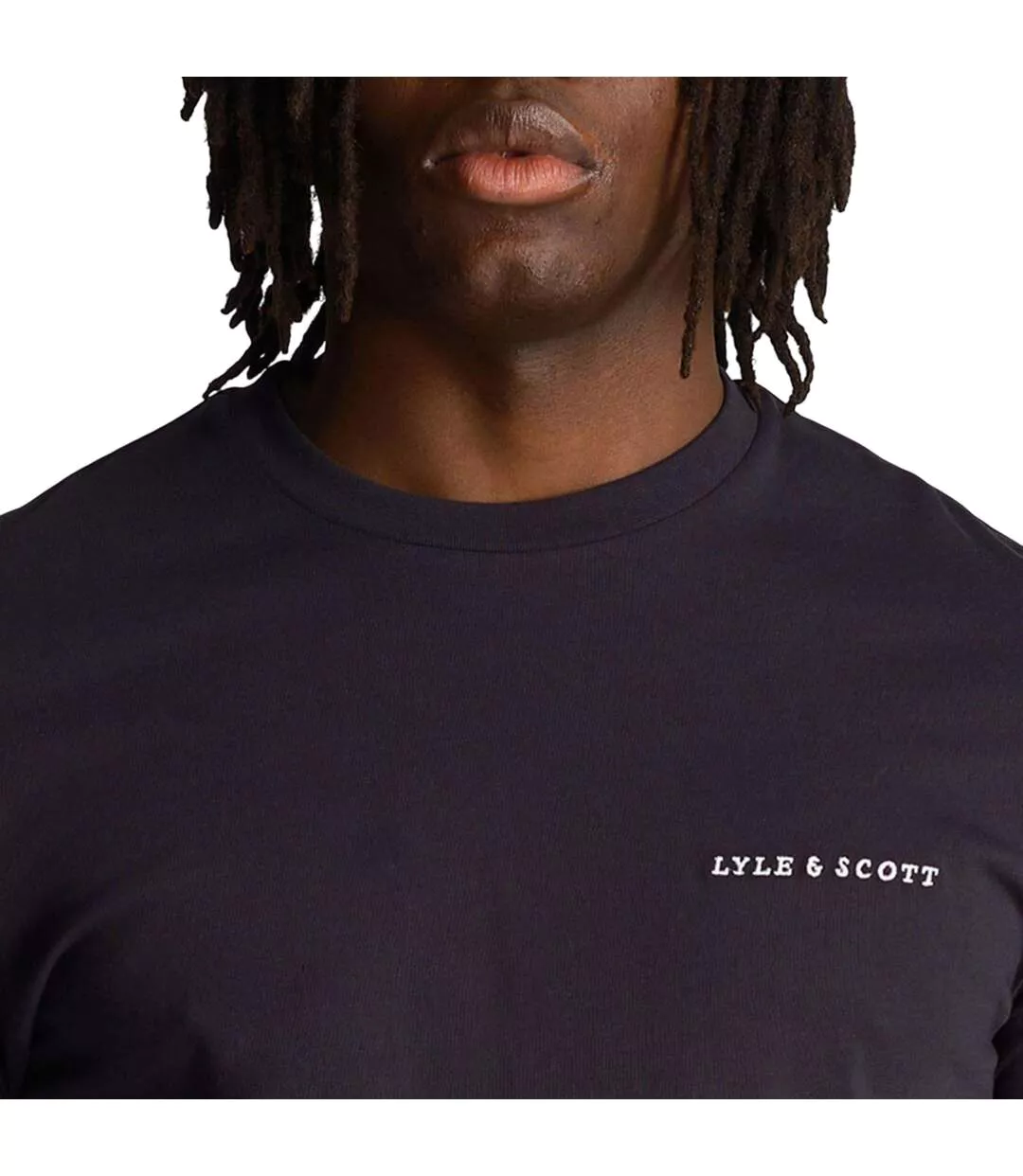 T-shirt Style Logo Brodé Homme Bleu Marine Lyle & Scott-4
