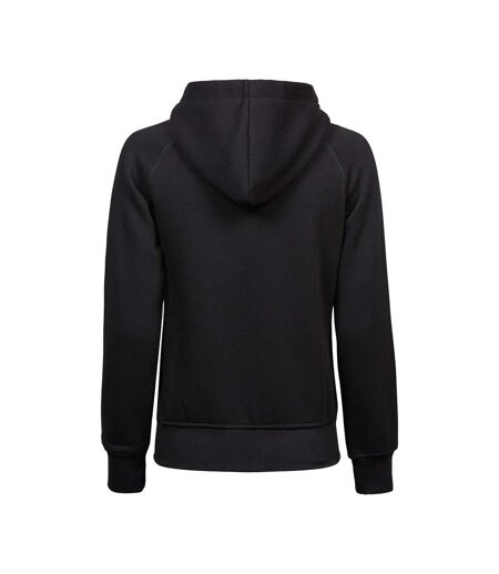 Tee Jays Womens/Ladies Full Zip Hooded Sweatshirt (Black) - UTBC3320
