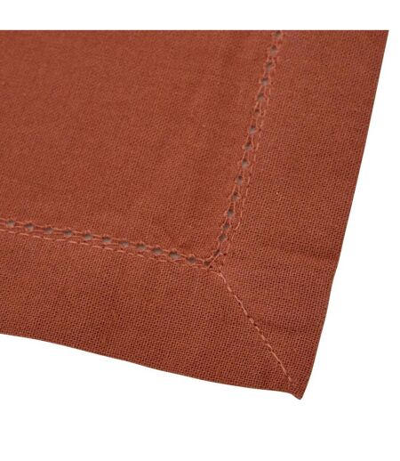 Lot de 4 Serviettes de Table Jane 40x40cm Terracotta
