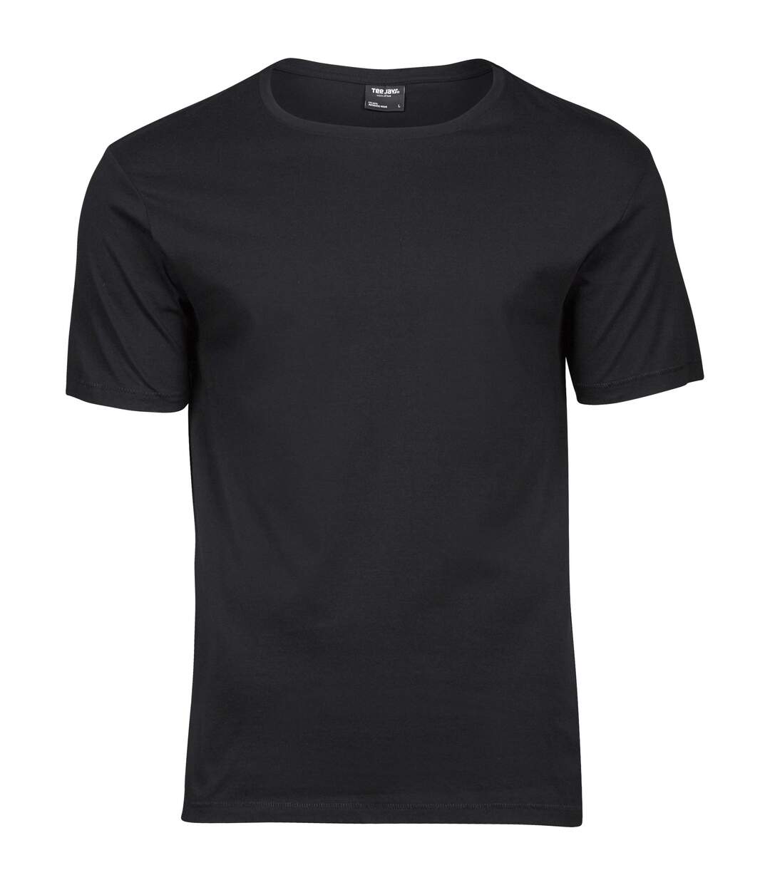 Mens luxury cotton t-shirt black Tee Jays-1