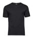 Mens luxury cotton t-shirt black Tee Jays