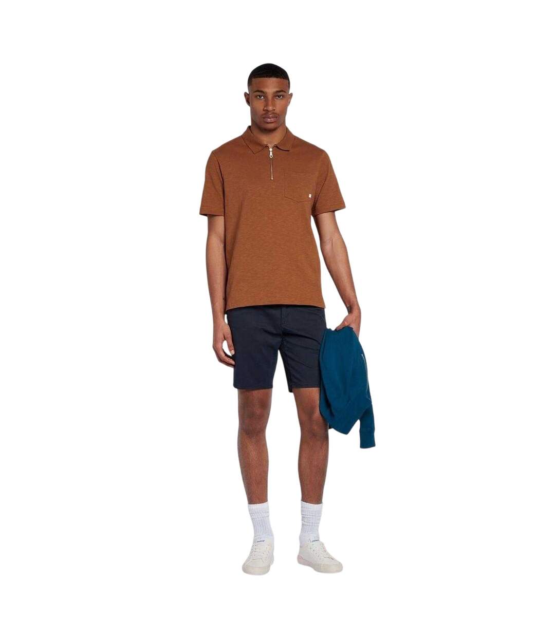 Mens Chancery Regular Polo Shirt Golden Brown Farah-1