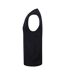 Henbury Mens Cotton Acrylic V Neck Sleeveless Sweatshirt (Black) - UTPC6031
