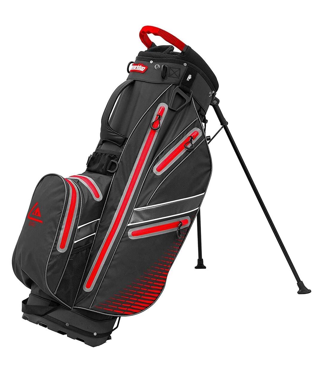 Sac trépied pour clubs de golf taille unique noir / rouge Longridge-1