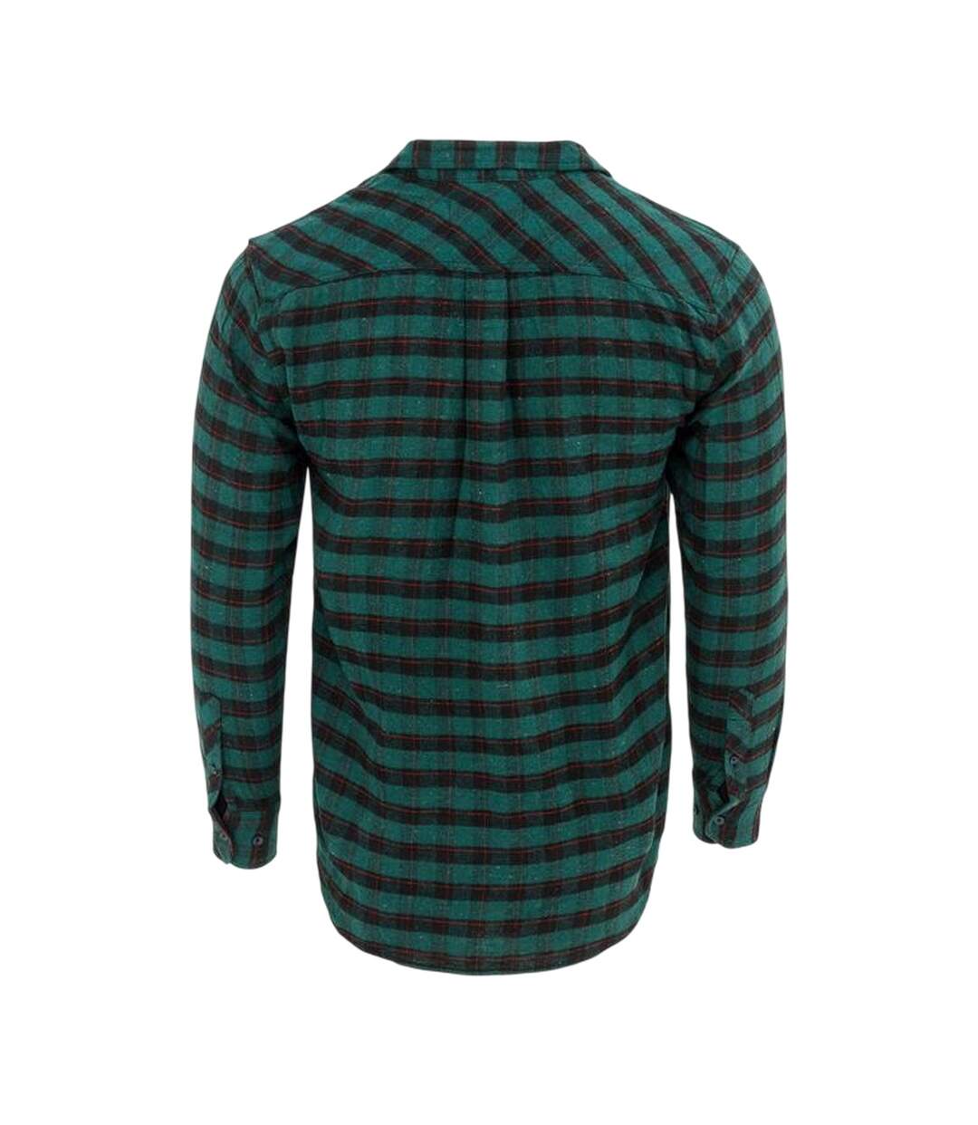Chemise Motif/style À Carreaux Homme Vert Noir Firetrap-2