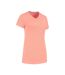 Womens/ladies V Neck Regular T-shirt Desert Pink K-Swiss-2