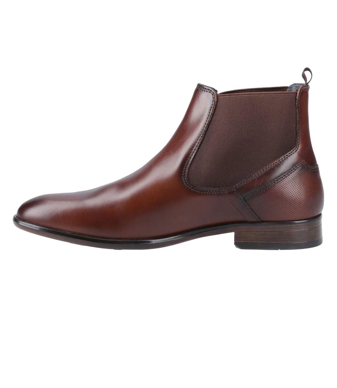 Bottes chelsea en cuir frank pour hommes cognac POD-3