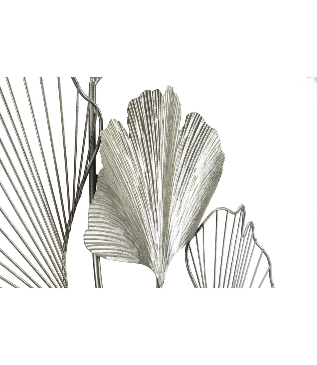Décoration Murale en Métal Goxy 86cm Argent-3