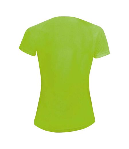T-shirt Sporty Femme Vert Néon SOLS