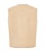 Womens/ladies Itoje Borg Gilet Ecru Threadbare-3