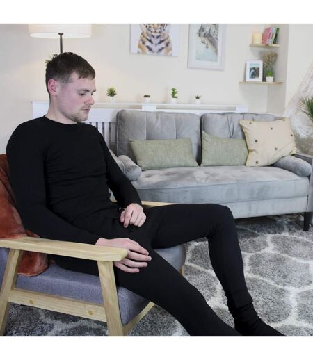 Mens Thermal Underwear Set | Fleece Lined Top & Long Johns Set