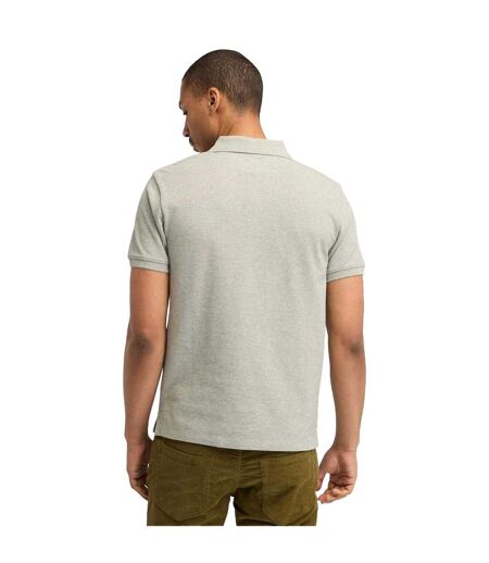 Mens Oyster River Logo Short-sleeved Polo Shirt Grey Timberland