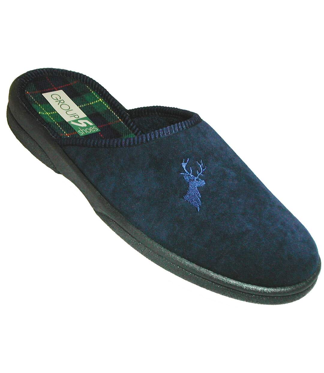 Buck pantoufles homme bleu marine Mirak