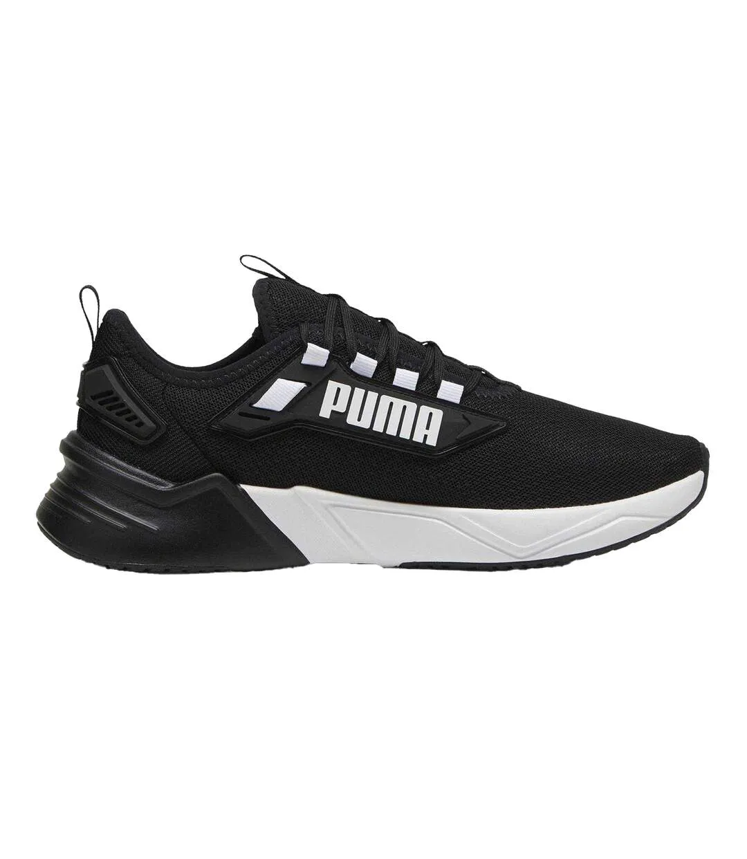 Mens 3 Runners Trainers Black Pure White Puma-1