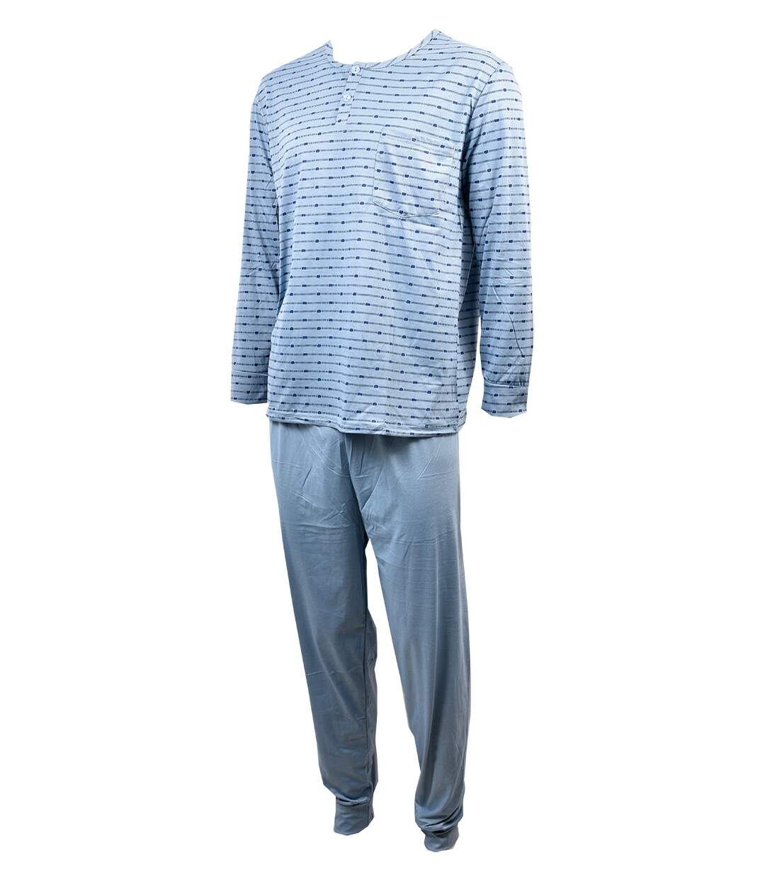 Pyjama Homme Long Eco 3009 BLEU-2