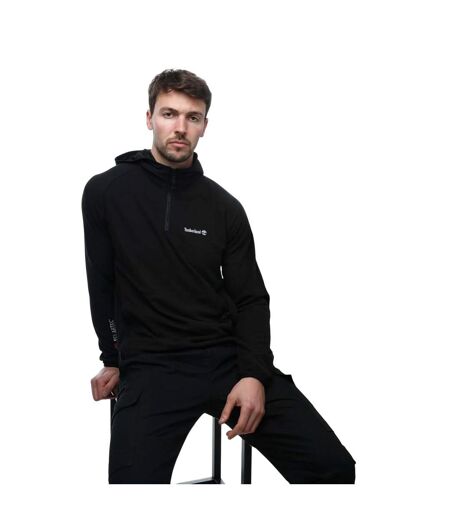 Mens Kearsage Polartech Quarter Zip Fleece Top Black Timberland
